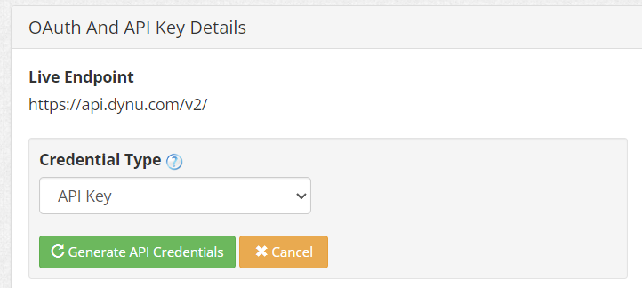 Generate a new API token