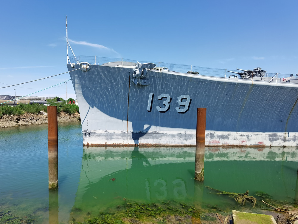 USS Salem and her reflection